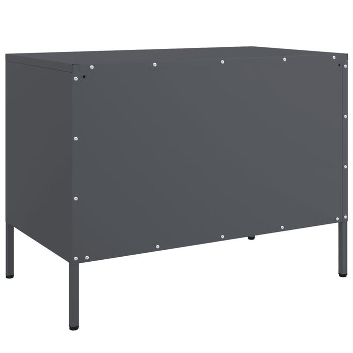 Mobile TV-Credenza TV-Console TV Antracite 68x39x50,5 cm in Acciaio 987210
