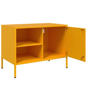 Mobile TV Giallo Senape 68x39x50,5 cm in Acciaio 843000