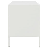 Mobile TV-Credenza TV-Console TV Bianco 68x39x50,5 cm in Acciaio 409538