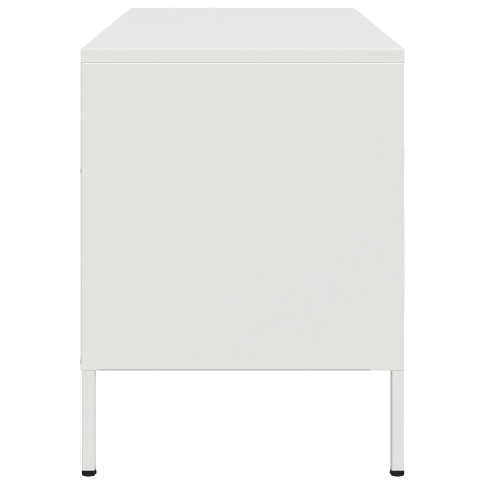 Mobile TV-Credenza TV-Console TV Bianco 68x39x50,5 cm in Acciaio 409538