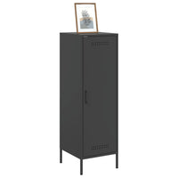 Credenza Nera 36x39x113 cm in Acciaio 843006
