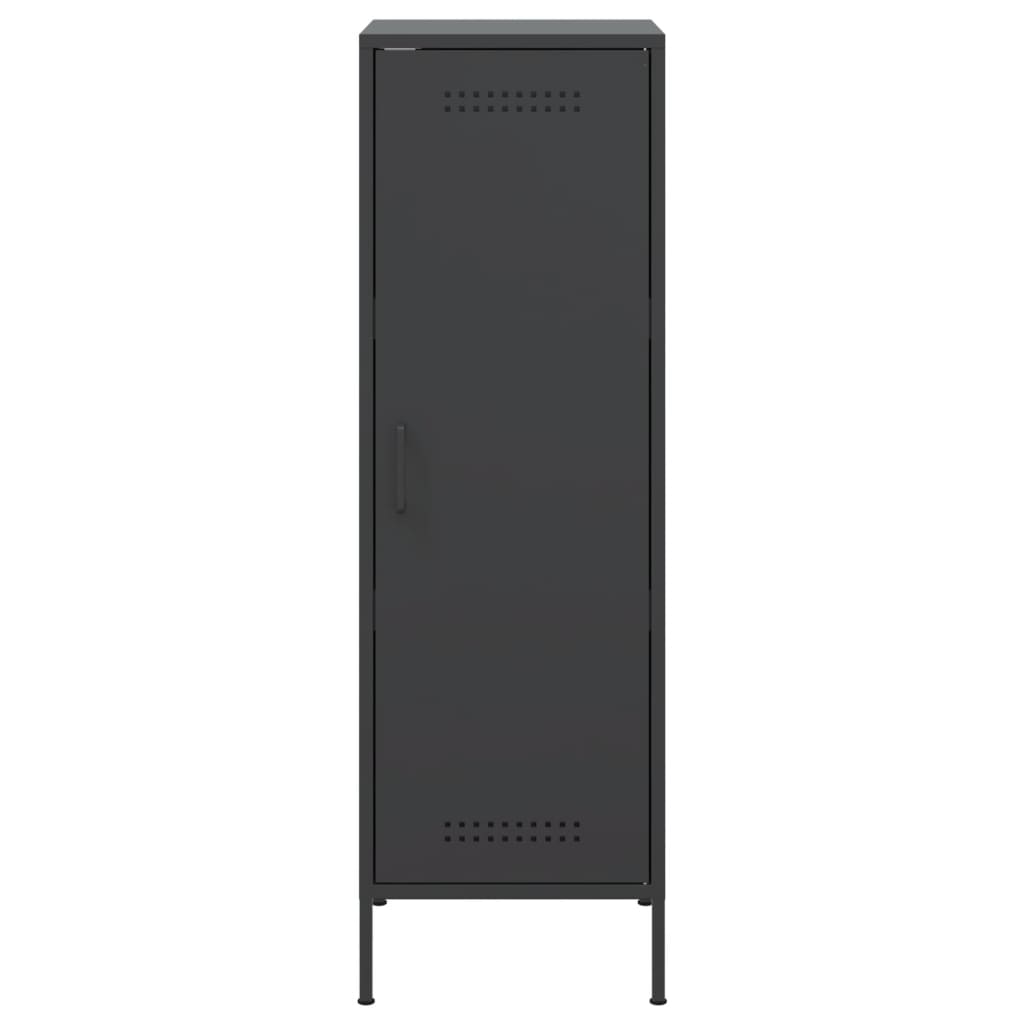 Credenza Nera 36x39x113 cm in Acciaio 843006