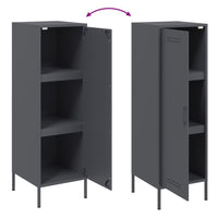 vidaXL Credenza Antracite 36x39x113 cm in Acciaio