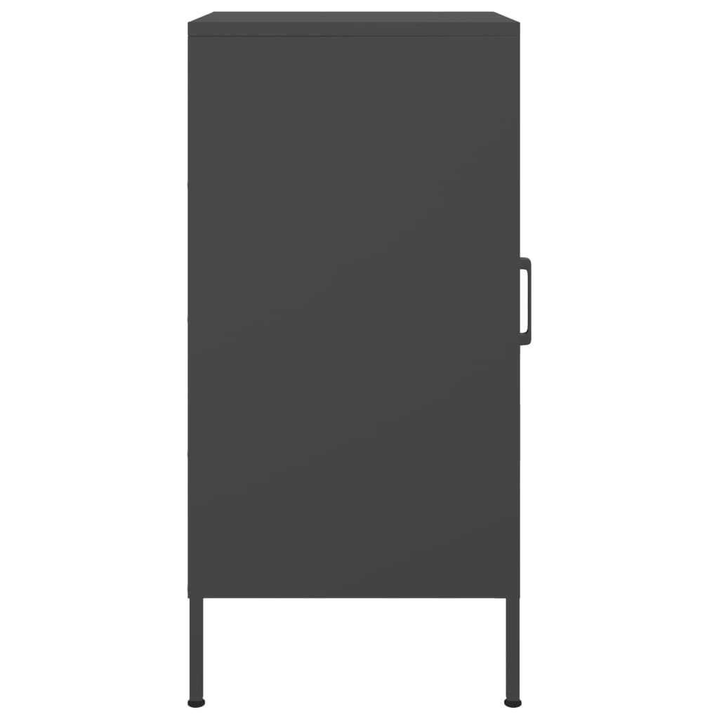 Credenza Nera 36x39x79 cm in Acciaio 843012