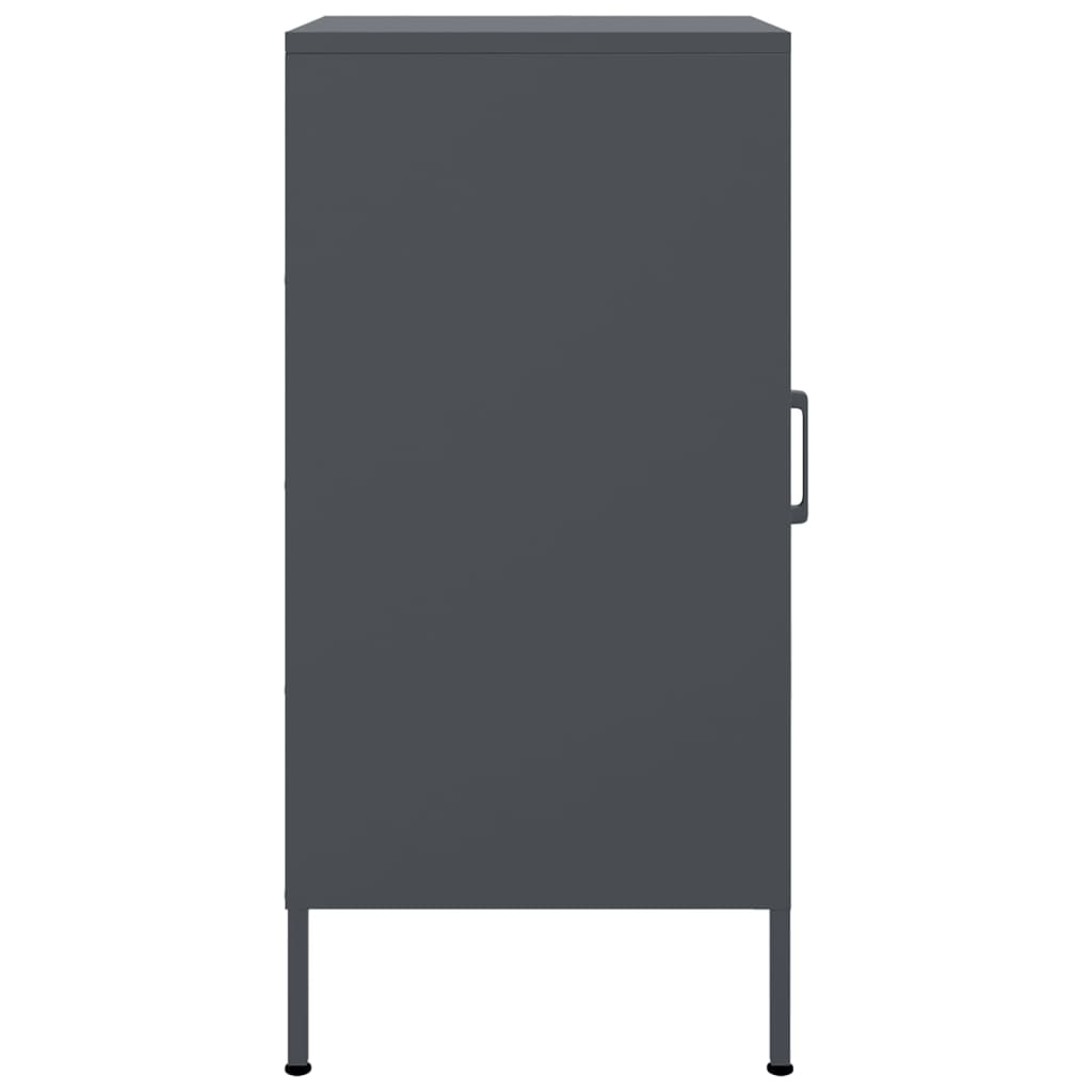 Credenza-Buffet-Armadio da cucina Antracite 36x39x79 cm in Acciaio