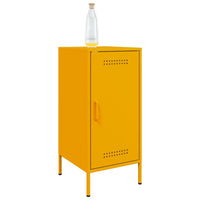 Credenze 2 pz Giallo Senape 36x39x79 cm in Acciaio 843019