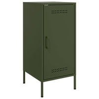 vidaXL Credenza Verde Oliva 36x39x79 cm in Acciaio