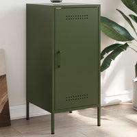 vidaXL Credenza Verde Oliva 36x39x79 cm in Acciaio