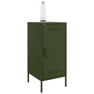 Credenze 2 pz Verde Oliva 36x39x79 cm Acciaio 843021