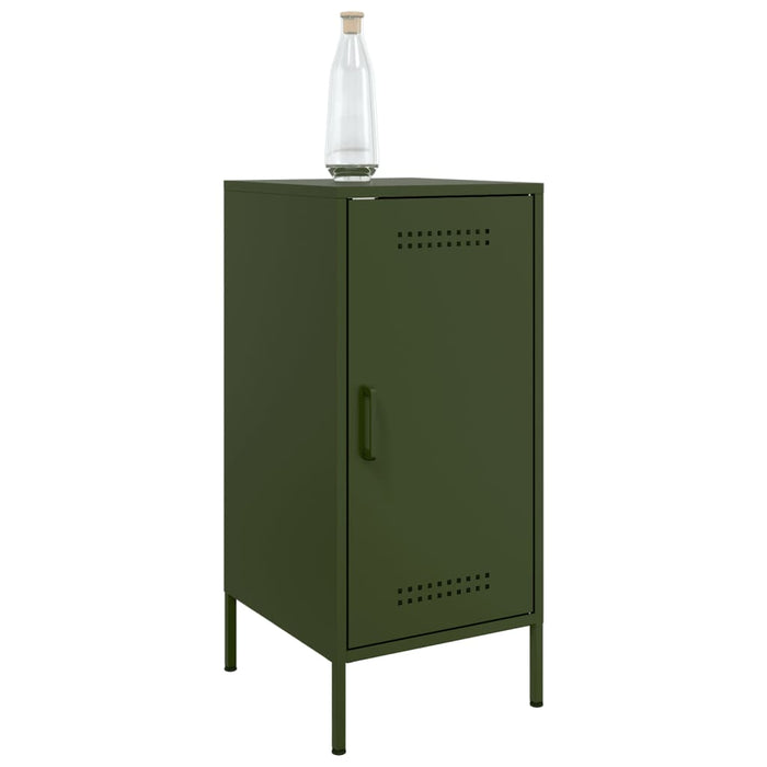 Credenze 2 pz Verde Oliva 36x39x79 cm Acciaio 843021