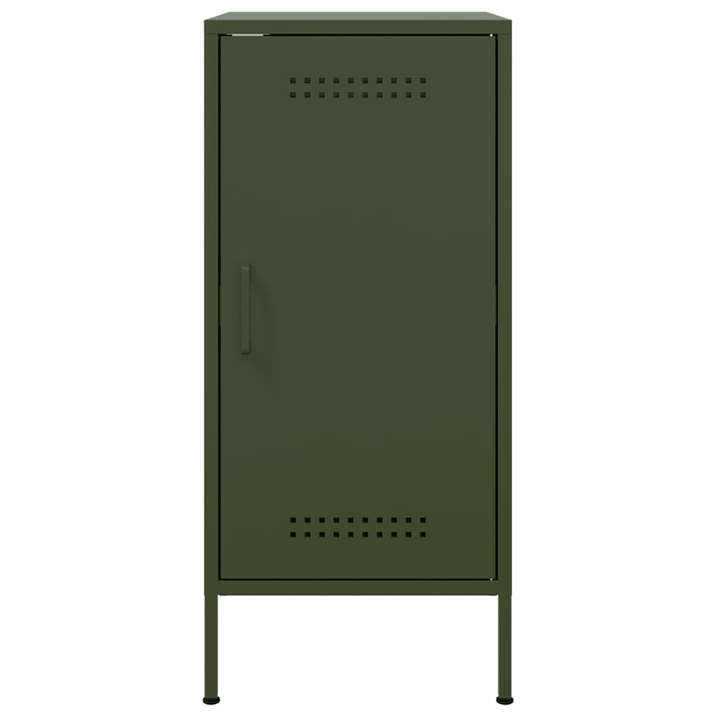 Credenze 2 pz Verde Oliva 36x39x79 cm Acciaio 843021
