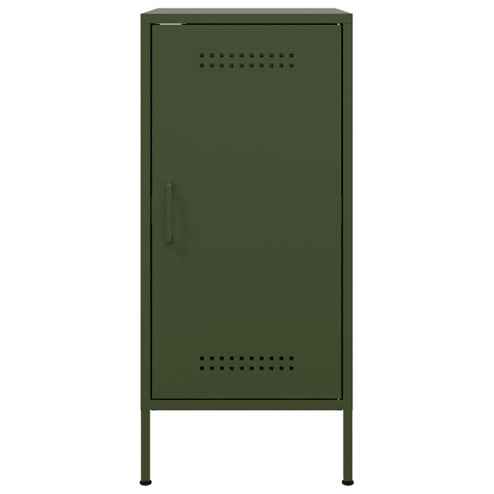 Credenze 2 pz Verde Oliva 36x39x79 cm Acciaio 843021