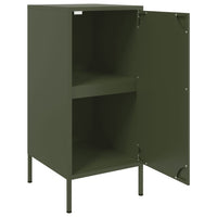 Credenze 2 pz Verde Oliva 36x39x79 cm Acciaio 843021