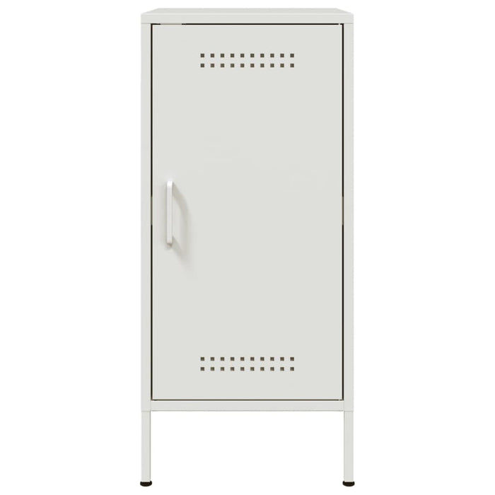 vidaXL Credenza Bianca 36x39x79 cm in Acciaio