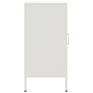 vidaXL Credenze 2 pz Bianche 36x39x79 cm in Acciaio