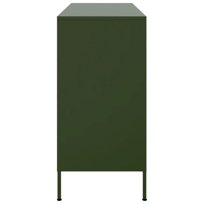 Credenza Verde Oliva 100,5x39x79 cm in Acciaio 843028