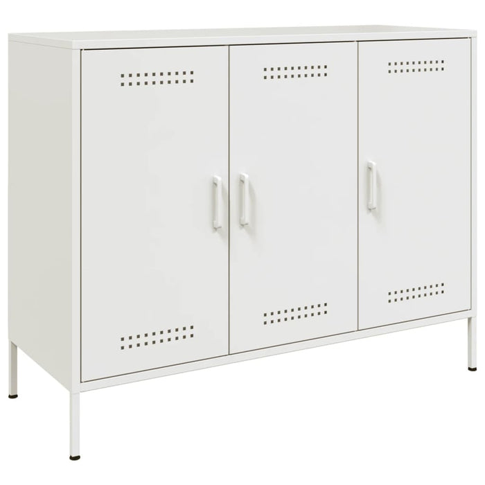 Credenza Bianca 100,5x39x79 cm in Acciaio 843029