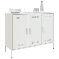Credenza Bianca 100,5x39x79 cm in Acciaio 843029