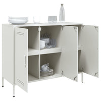 Credenza Bianca 100,5x39x79 cm in Acciaio 843029