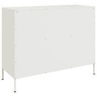 Credenza Bianca 100,5x39x79 cm in Acciaio 843029
