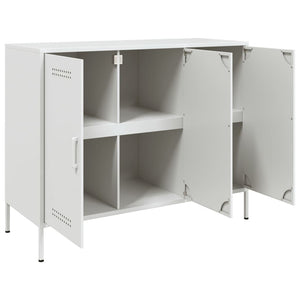 Credenza Bianca 100,5x39x79 cm in Acciaio 843029