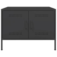 Tavolino da Salotto Nero 68x50x50,5 cm in Acciaio 843030