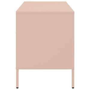 Mobili TV 2pz Rosa 68x39x50,5 cm in Acciaio