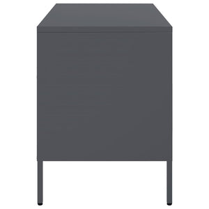 Mobili TV 2pz Antracite 68x39x50,5 cm in Acciaio 843047
