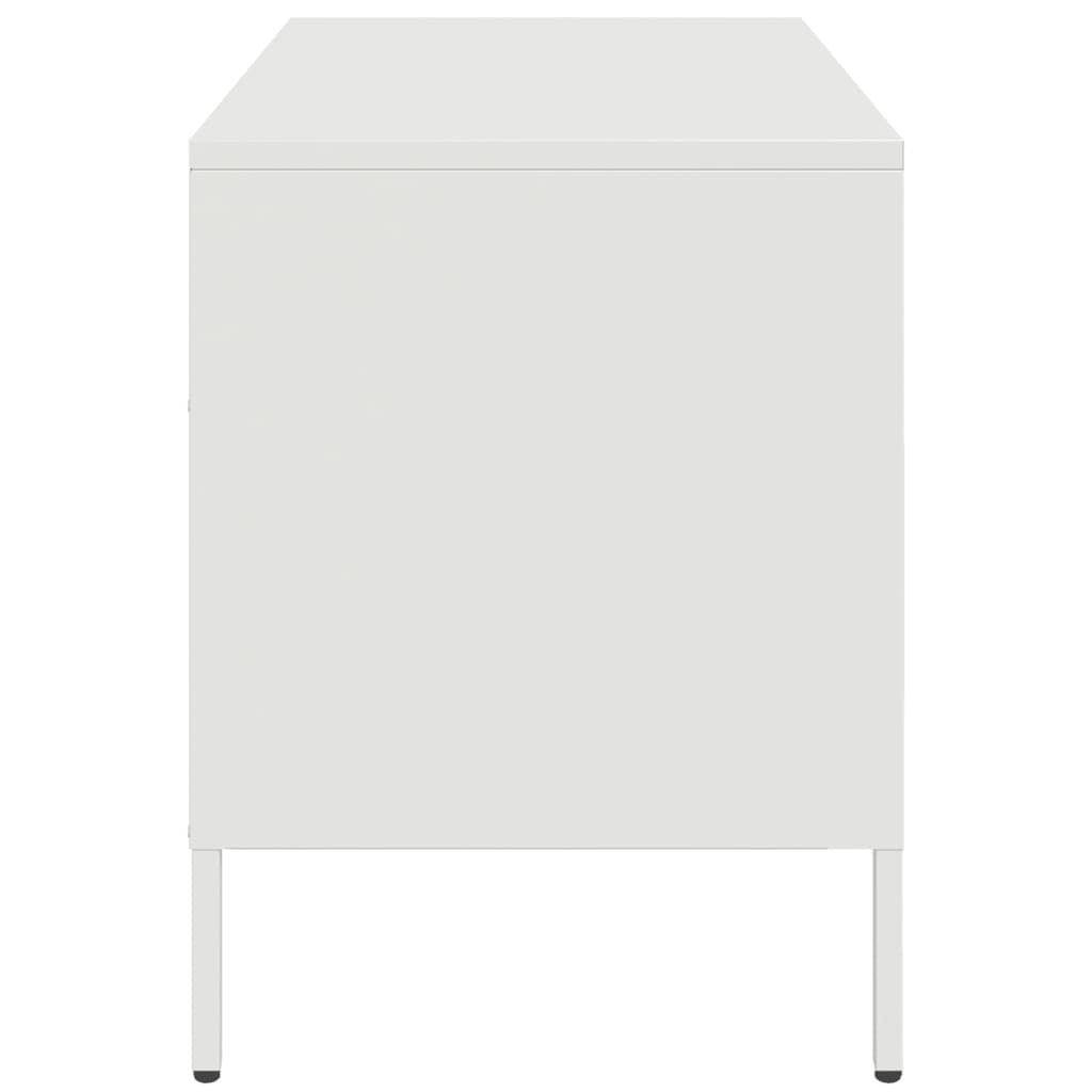 Mobile TV-Credenza TV-Console TV Bianco 68x39x50,5 cm in Acciaio 964459