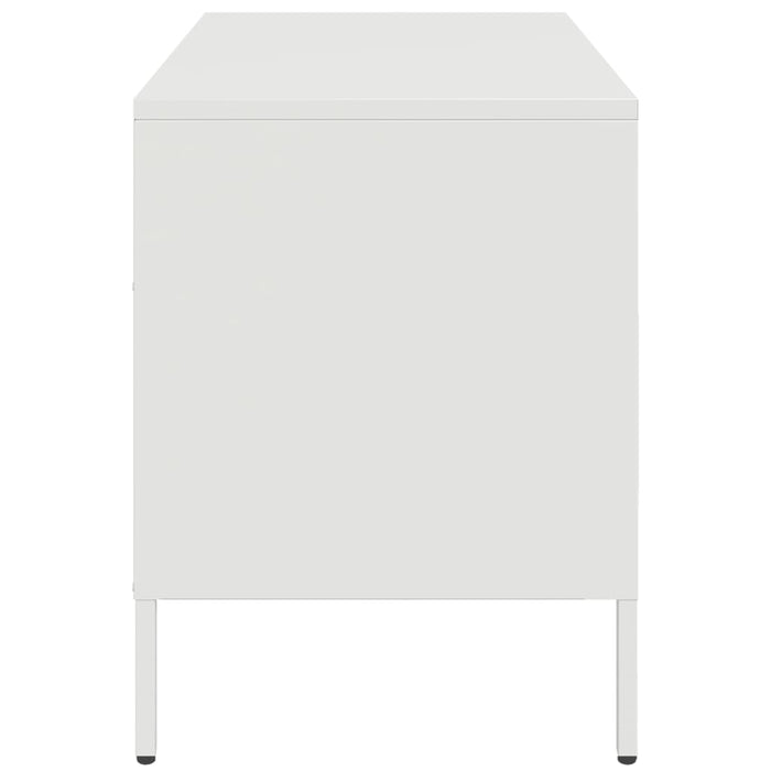 Mobile TV-Credenza TV-Console TV Bianco 68x39x50,5 cm in Acciaio 964459