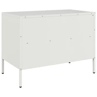 Mobile TV-Credenza TV-Console TV Bianco 68x39x50,5 cm in Acciaio 964459
