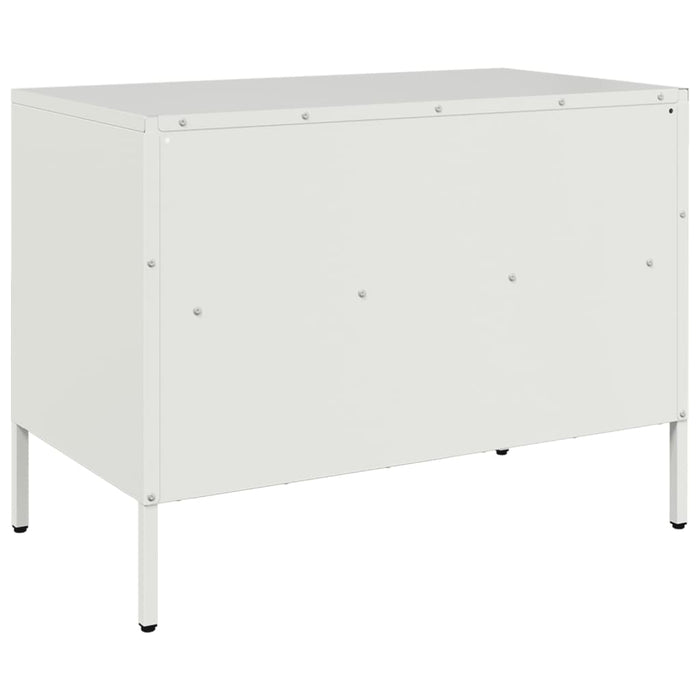 Mobile TV-Credenza TV-Console TV Bianco 68x39x50,5 cm in Acciaio 964459
