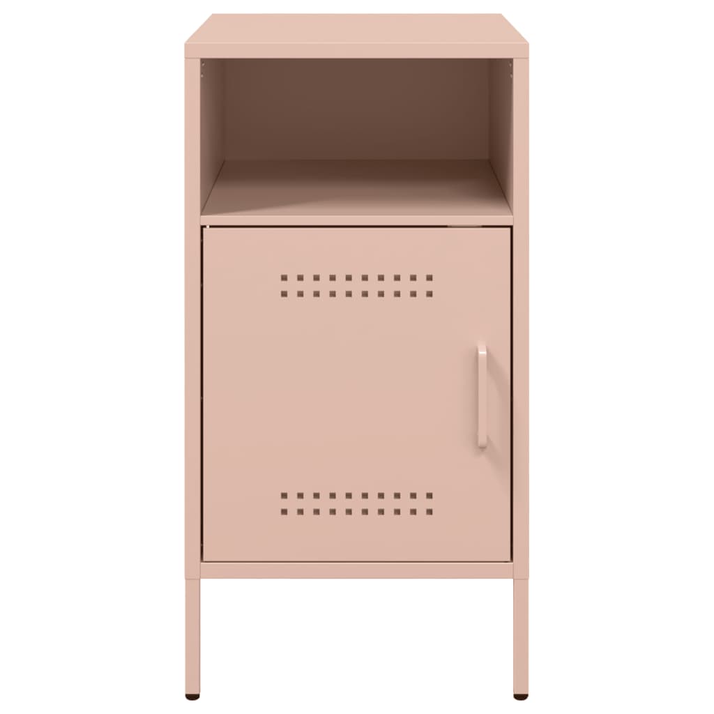 Comodini 2 pz Rosa 36x39x68 cm in Acciaio 843069