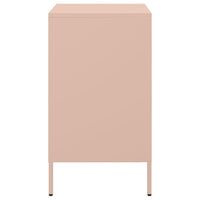 Comodini 2 pz Rosa 36x39x68 cm in Acciaio 843069