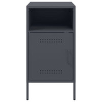 Comodini 2 pz-Set di 2 Tavolino da notte Antracite 36x39x68 cm in Acciaio 279140