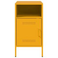 Comodini 2 pz Giallo Senape 36x39x68 cm in Acciaio 843073