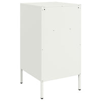 Comodini 2 pz Bianchi 36x39x68 cm in Acciaio 843077