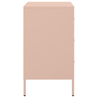 Comodino Rosa 36x39x68 cm in Acciaio 843080