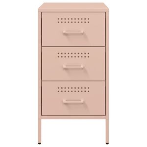 Comodini 2 pz Rosa 36x39x68 cm in Acciaio 843081