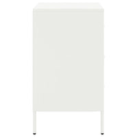 Comodini 2 pz Bianchi 36x39x68 cm in Acciaio 843089