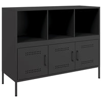 Credenza-Buffet-Armadio da cucina Nera 100,5x39x79 cm in Acciaio