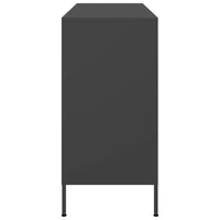 Credenza-Buffet-Armadio da cucina Nera 100,5x39x79 cm in Acciaio