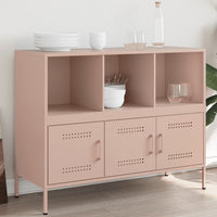 Credenza-Buffet-Armadio da cucina Rosa 100,5x39x79 cm in Acciaio