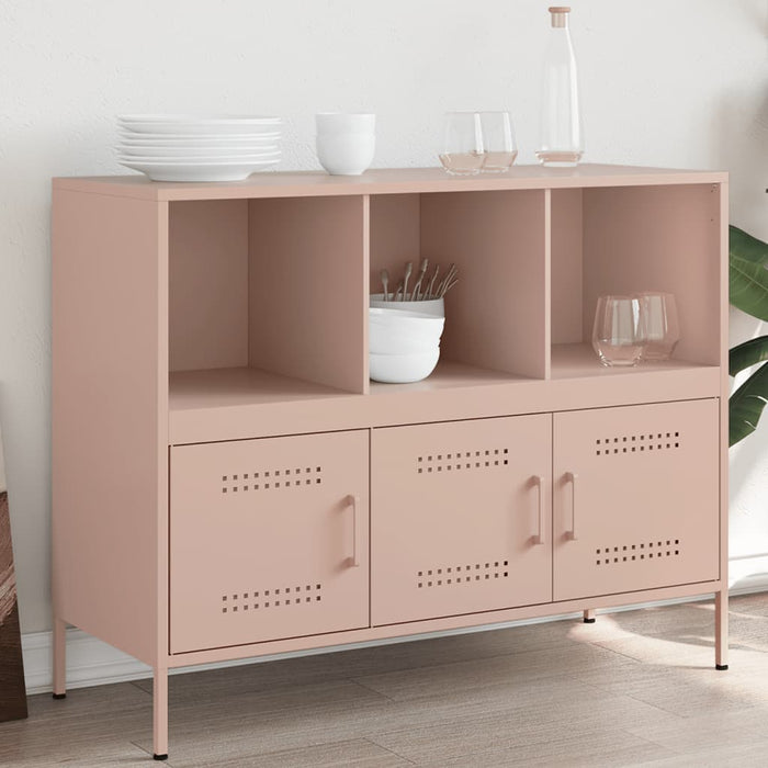 Credenza-Buffet-Armadio da cucina Rosa 100,5x39x79 cm in Acciaio