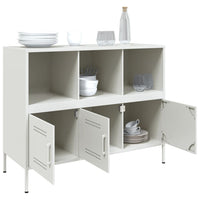 Credenza Bianca 100,5x39x79 cm in Acciaio 843095