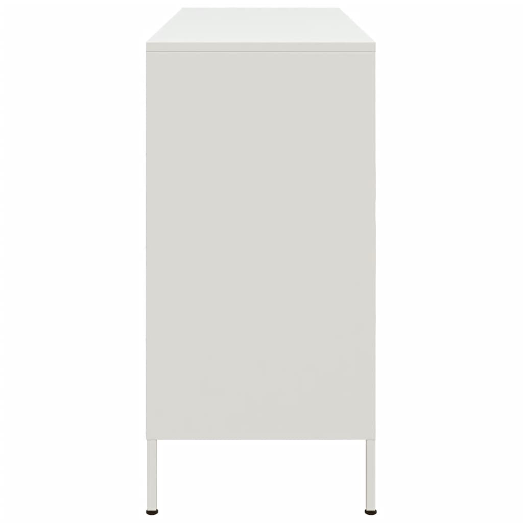 Credenza Bianca 100,5x39x79 cm in Acciaio 843095
