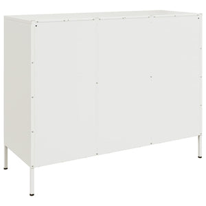 Credenza Bianca 100,5x39x79 cm in Acciaio 843095