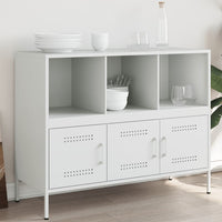 Credenza Bianca 100,5x39x79 cm in Acciaio 843095