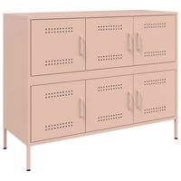 vidaXL Credenza Rosa 100,5x39x79 cm in Acciaio