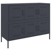Credenza Antracite 100,5x39x79 cm in Acciaio 843098